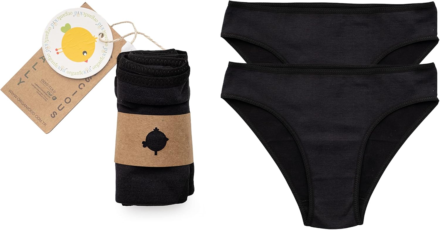 ORGANICKID Women's Organic Cotton Underwear Full Briefs Soft Breathable GOTs Certified Ladies Panties pack of 2 - Image 9