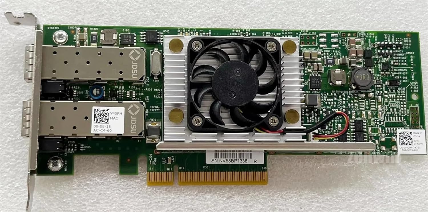 0N20KJ Y40PH 57810s 10Gb 10GbE Gigabit Dual Port SFP+ Fiber Network Card for R730 BCM57810S(with High Profile)