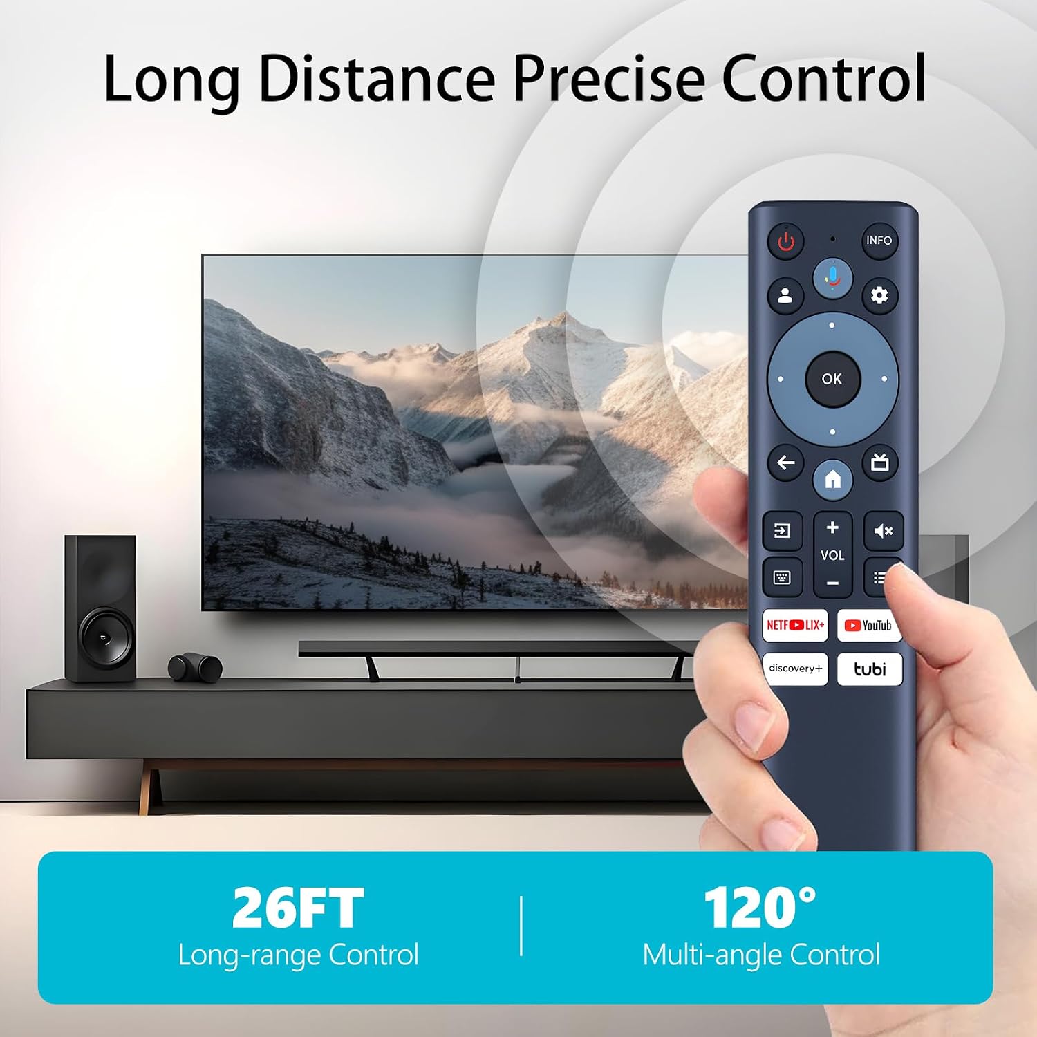 Replacement Voice Remote Control for Philips Google Android TV 7000 Series image 5