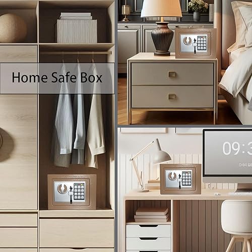 Miniatura 5 de Caja de seguridad digital electrónica con teclado de bloqueo de lujo, para el hogar, oficina, hotel, negocio, joyería, armas, efectivo,