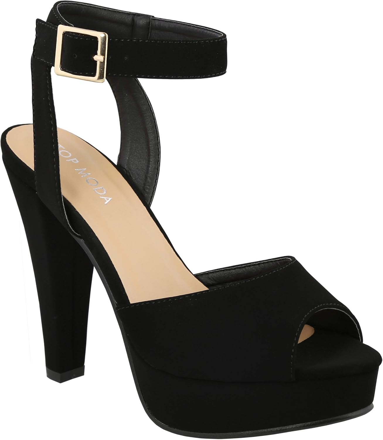 stacked platform sandals