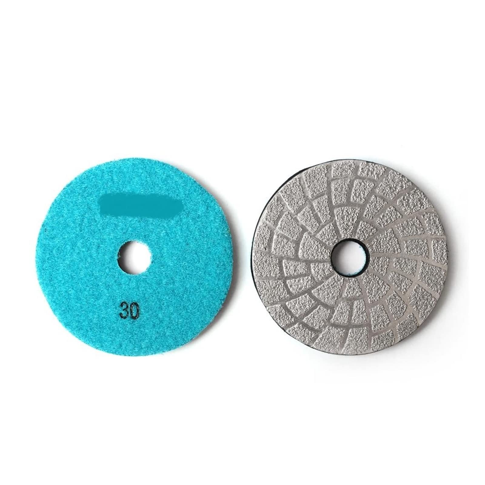 CAREG 4"3 sztuk/zestaw lutowane próżniowo diamentowe podkładki polerskie 100mm szkło marmurowe granitowe tarcze ścierne 6mm gumowa warstwa tarcza szlifierska Durable (Size : 50, Color : 3 Pcs)