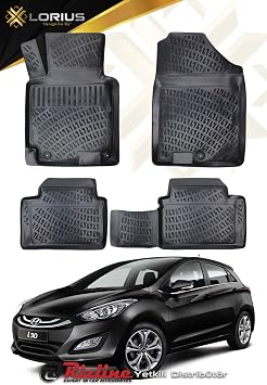 Rizline Hyundai i30 2011-2017 3D Havuzlu Paspas Seti, Siyah