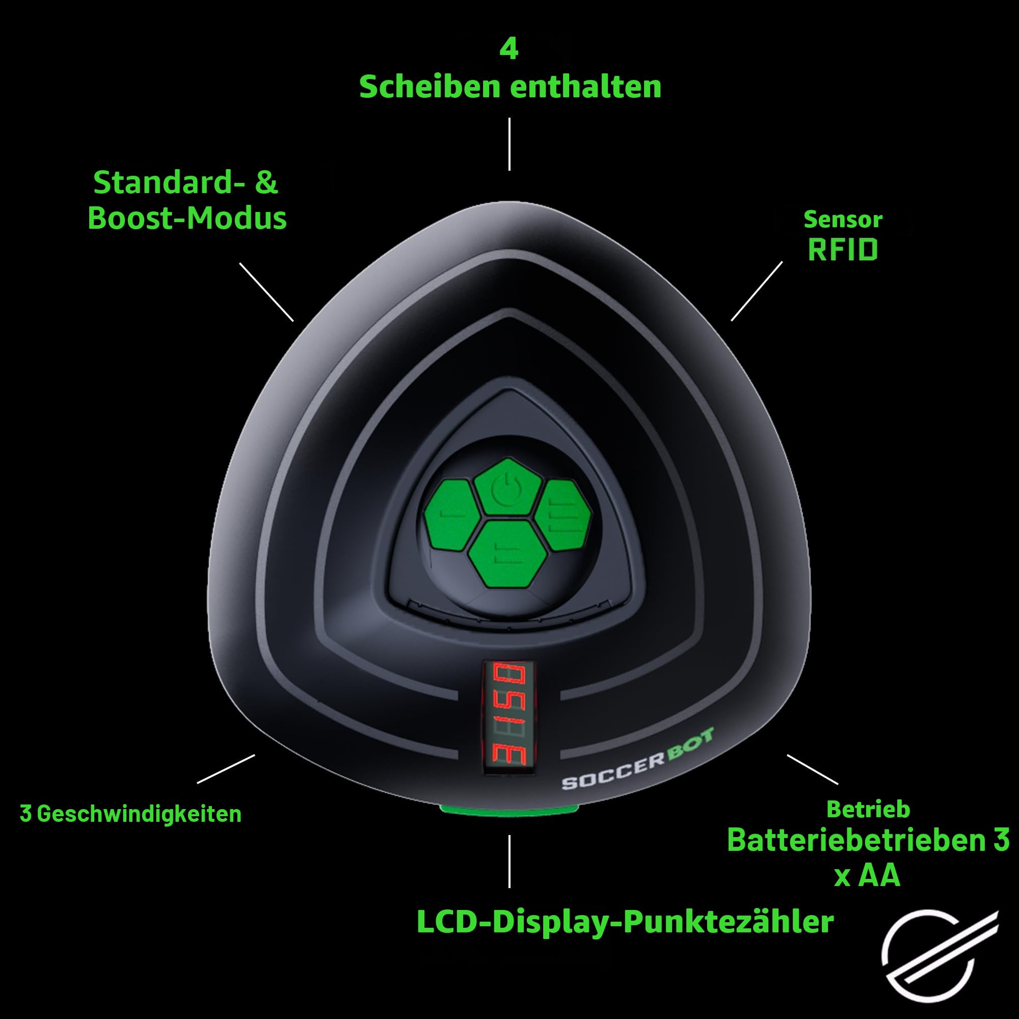 Soccer Bot Smart Ball, Trainingsroboter für den Innenbereich, Solo oder Multiplayer, für Kinder ab 6 Jahren, MR100