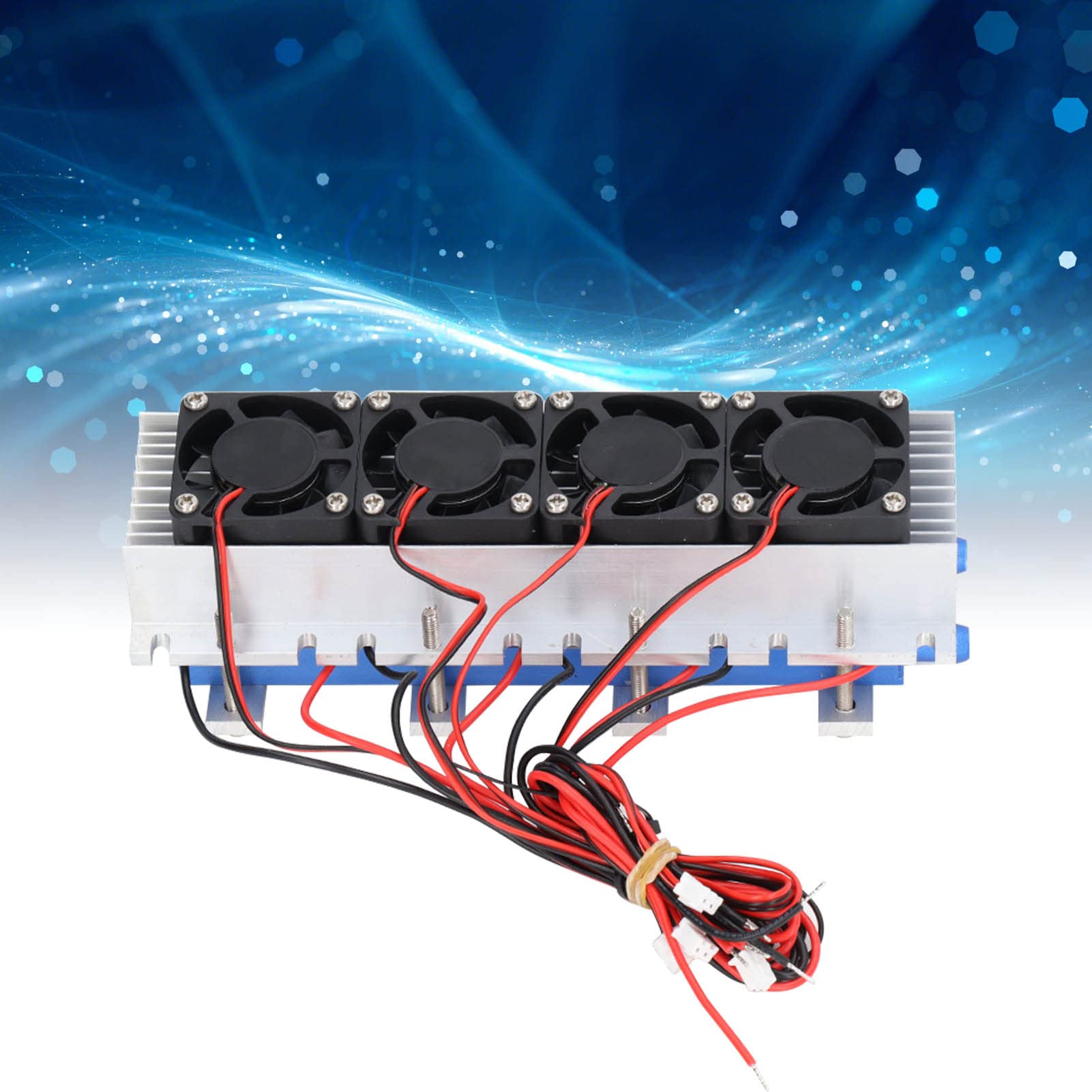 Módulo de Refrigeración DC12V 30a Módulo de Refrigeración de 4 Núcleos Enfriador de Refrigeración de Semiconductores Módulo Enfriador de Aire DIY