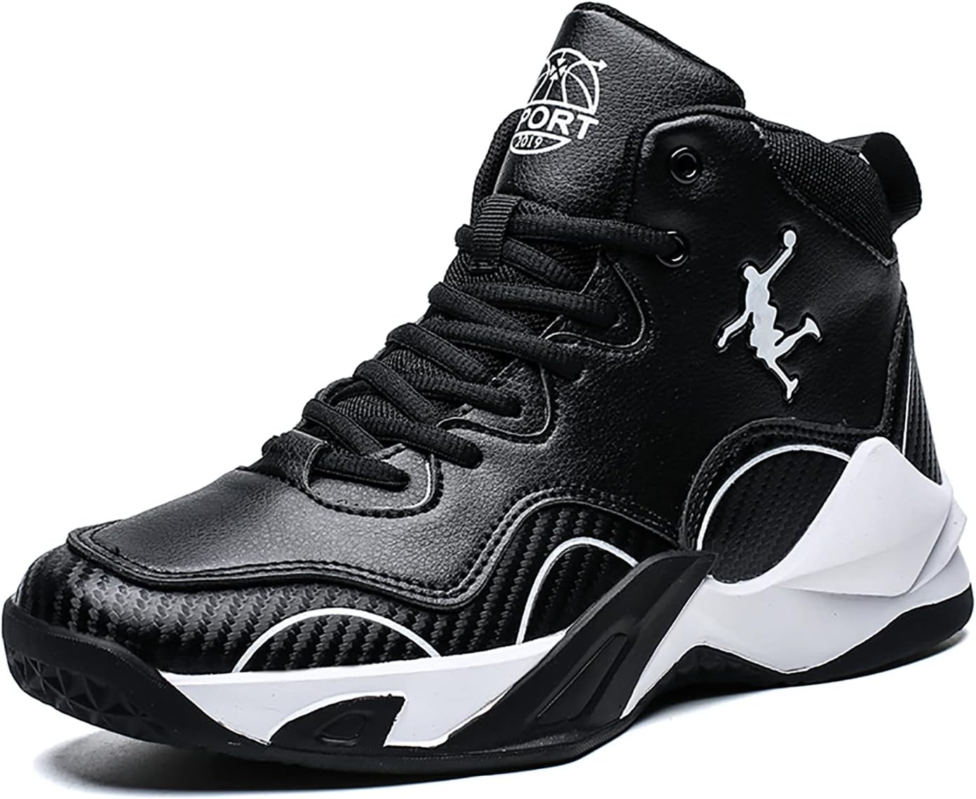 High Top Basketball Shoes Mens Streetball Master Breathable Non Slip Outdoor Sneakers Cushioning Workout Shoes for Fitness