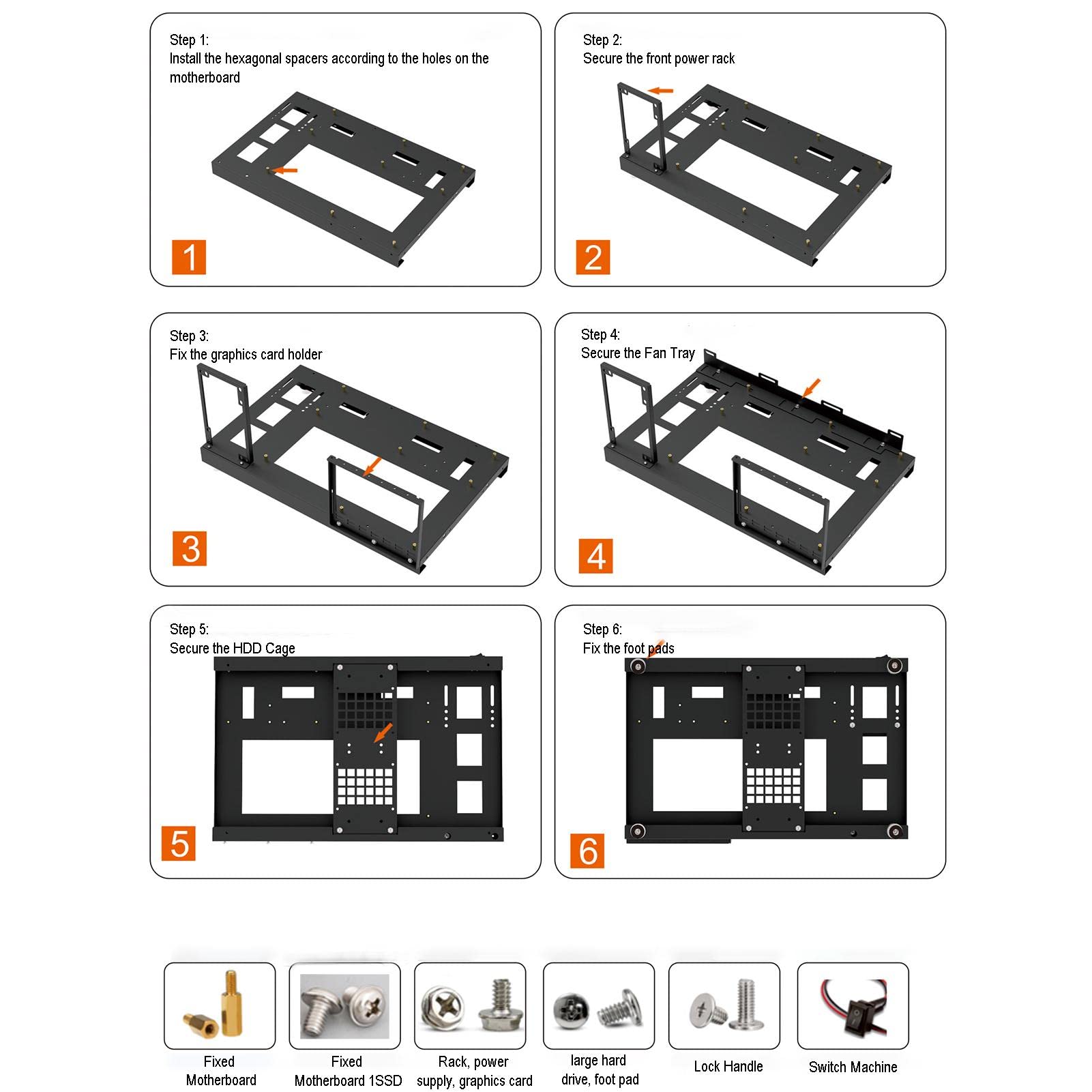 ♡Dc右1033 未使用保管品 マザーボード コンピュータ デスクトップ Amazon | コンピューターマザーボードケースラック 1/2個 - ゲーミング
