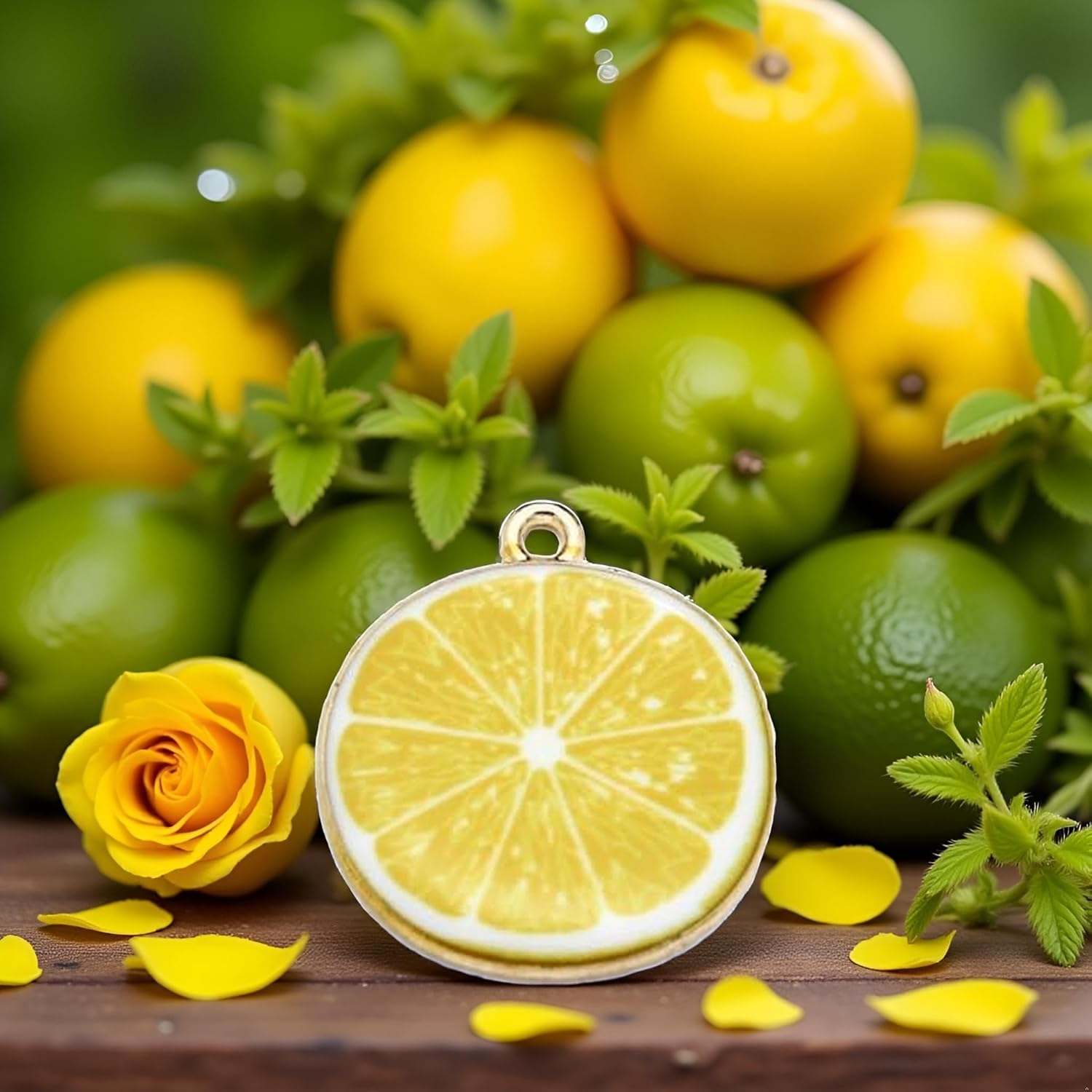 20 Pcs Lemon Fruit Enamel Lemon Charms Pendant Beads for DIY Making Bracelet Necklace Charms Pendant decoration Beading Making(Yellow) - Image 7