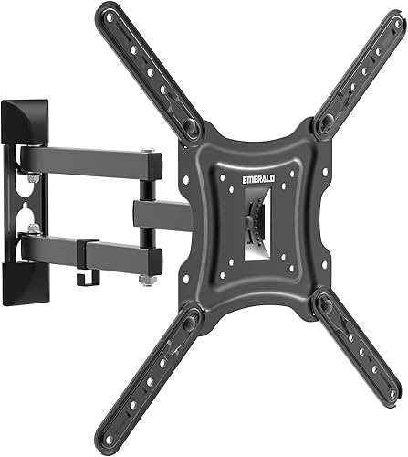Emerald 8318 Soporte de pared para TV de movimiento completo para televisores de 27", 30", 32", 35", 37", 39", 42", 47", 50", 55", con extensión de