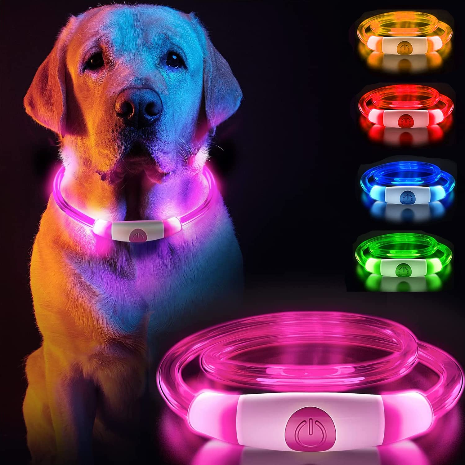 Amazon | JHIFHG光る首輪光る 犬犬 ライト 散歩LED犬用首輪 USB