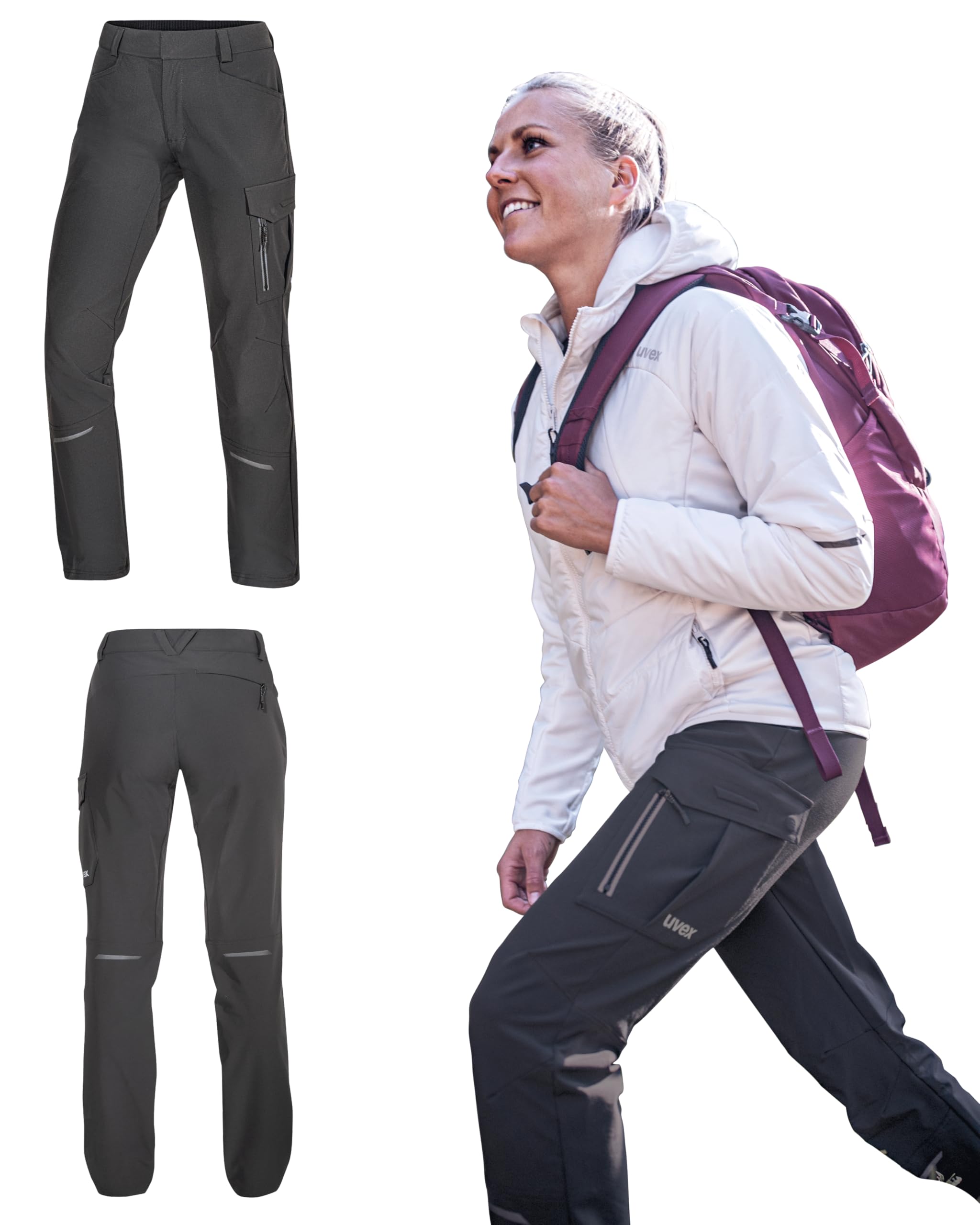 Uvex ADA 7636 Damen-Trekkinghose - Perfekt zum Wandern - Atmungsaktiv & Robust