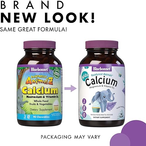 Miniatura 3 de Super Earth Rainforest Animalz calcio magnesio y vitamina D3 sabor vainilla natural 90 masticables 743715001961 1 1