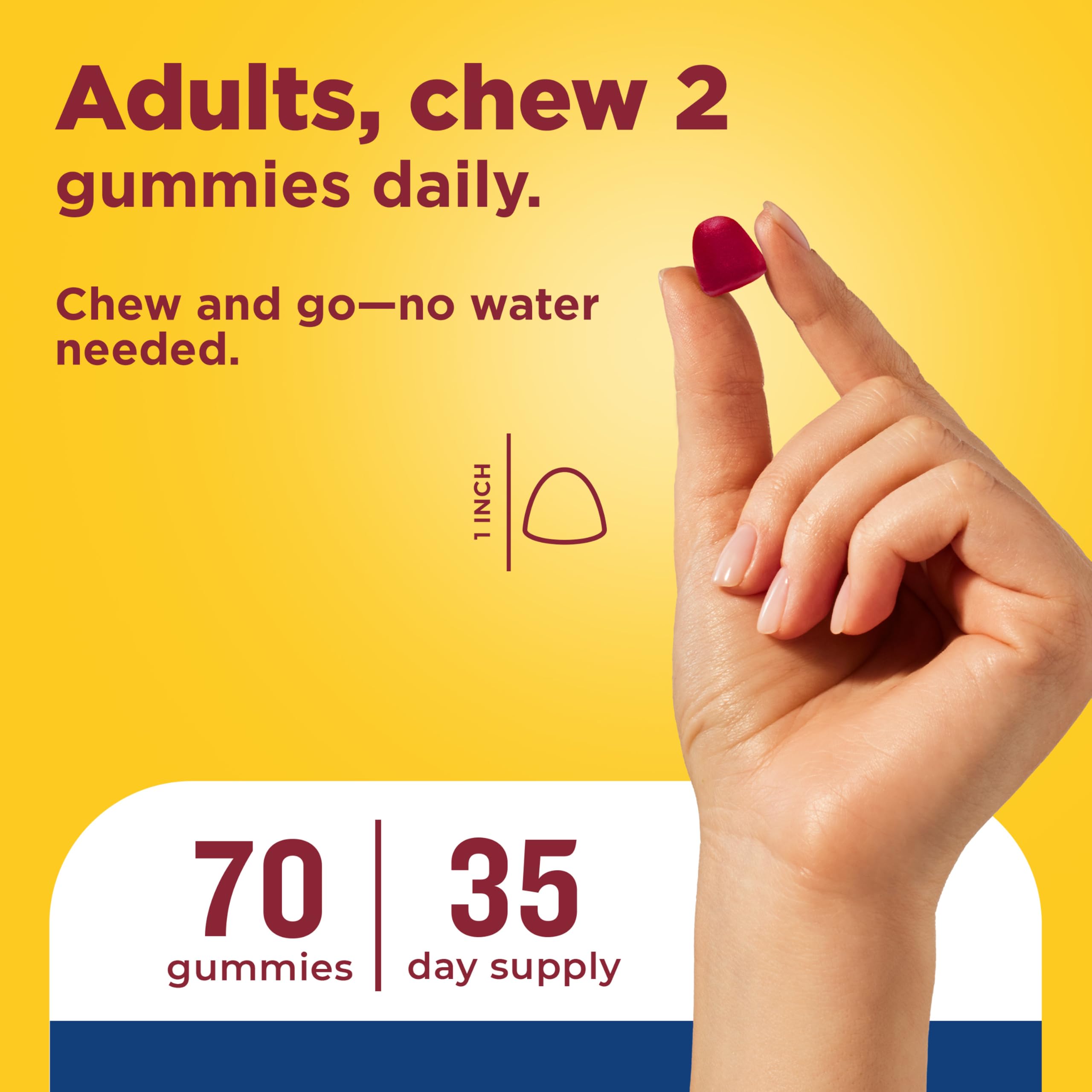 Nature Made Multi for Men, Mens Multivitamins Gummies, 70 Count — Amazon image 5