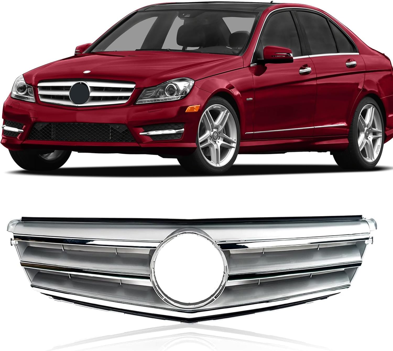 Partzer Front Bumper Grille Compatible with 20082014