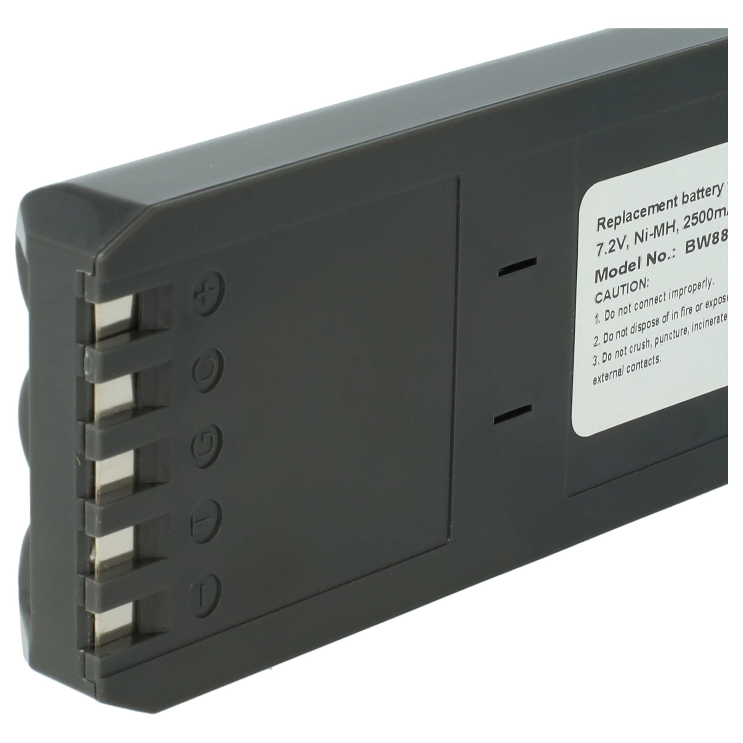 vhbw 2X Akku Ersatz für Fluke BP7217 für Messgerät (2500 mAh, 7,2 V, NiMH)