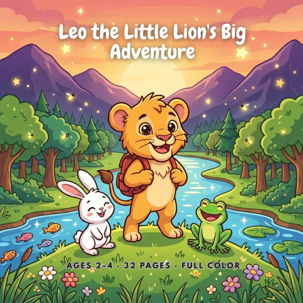 Leo the Little Lion's Big Adventure: A Picture Book for Ages 2-4