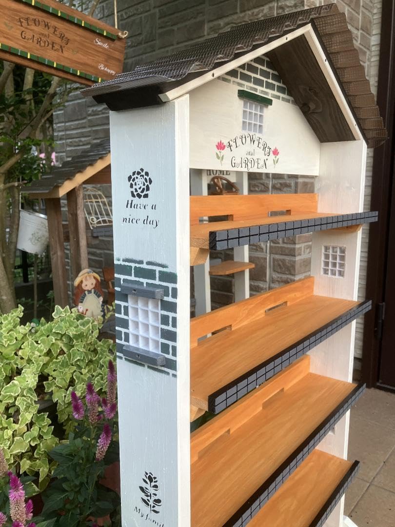 No250 三角お屋根の簡単移動棚 新デザイン 5段 No256 三角お屋根