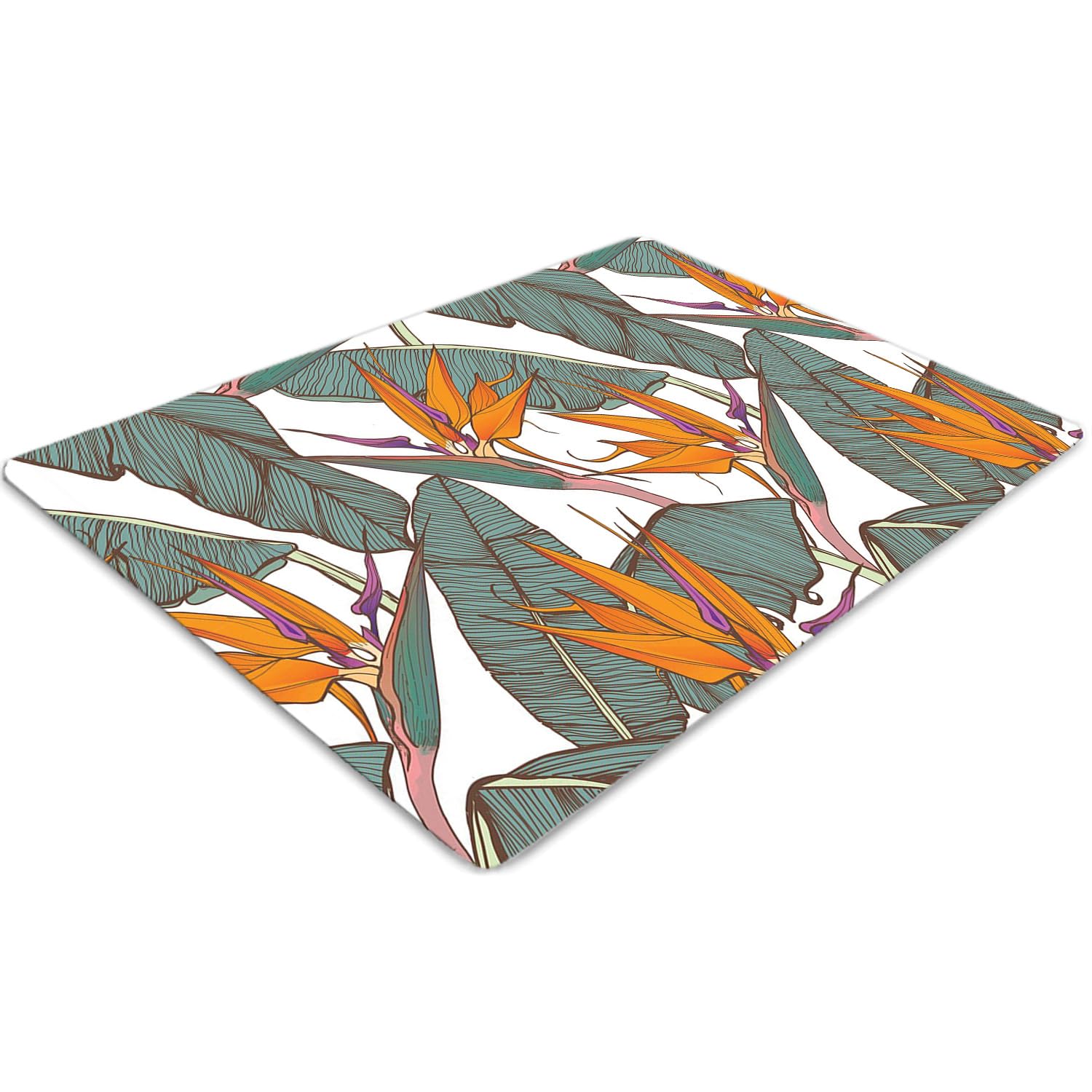 Tapis chaise de bureau Tropiques pour protéger le sol de la maison avec style