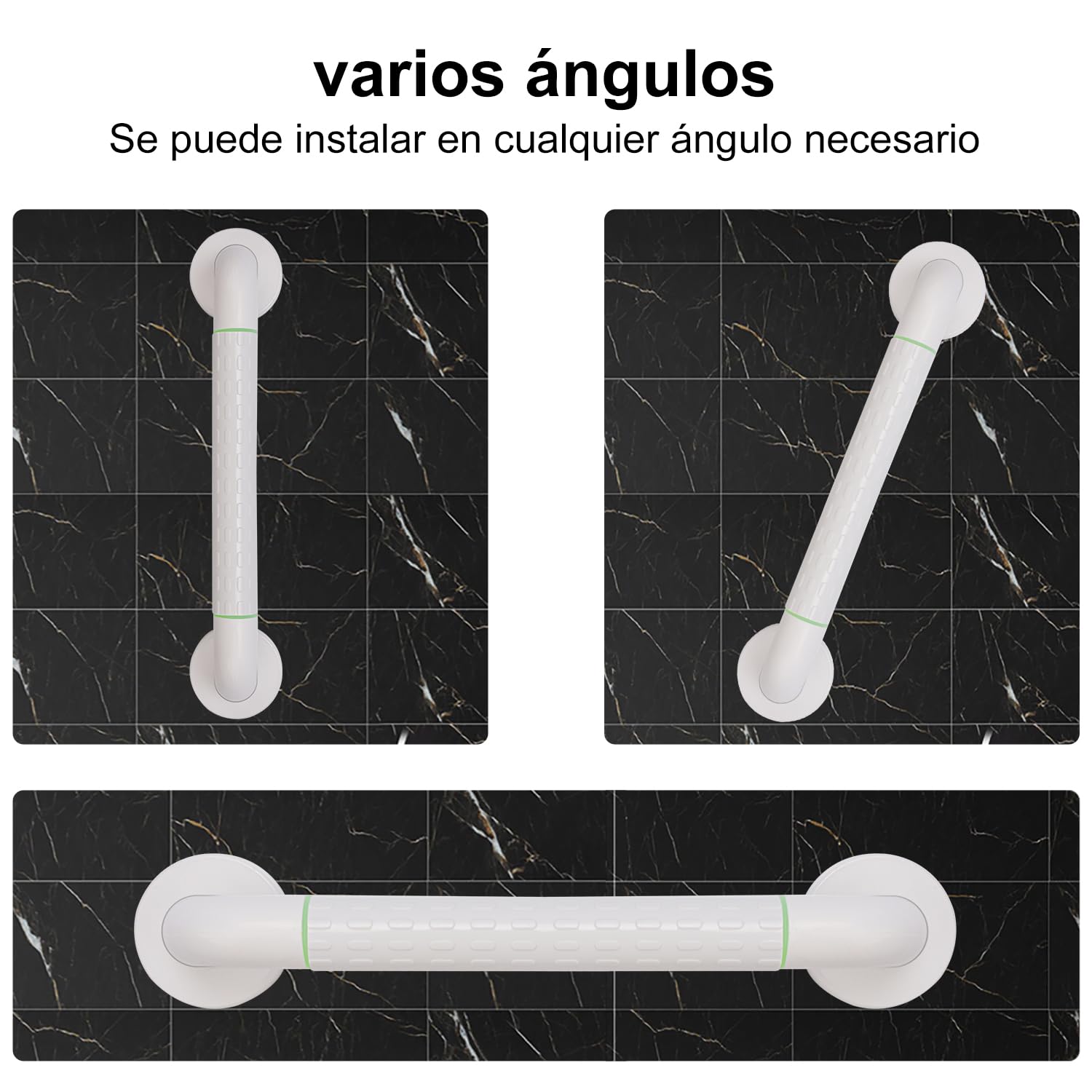 supregear Agarraderas Baño para Mayores, Agarrador Ducha Personas Mayores, Antideslizante Barra de Agarre de Acero Inoxidable, Asa de Ducha, Adecuada para Ancianos, Discapacitados, 40 cm