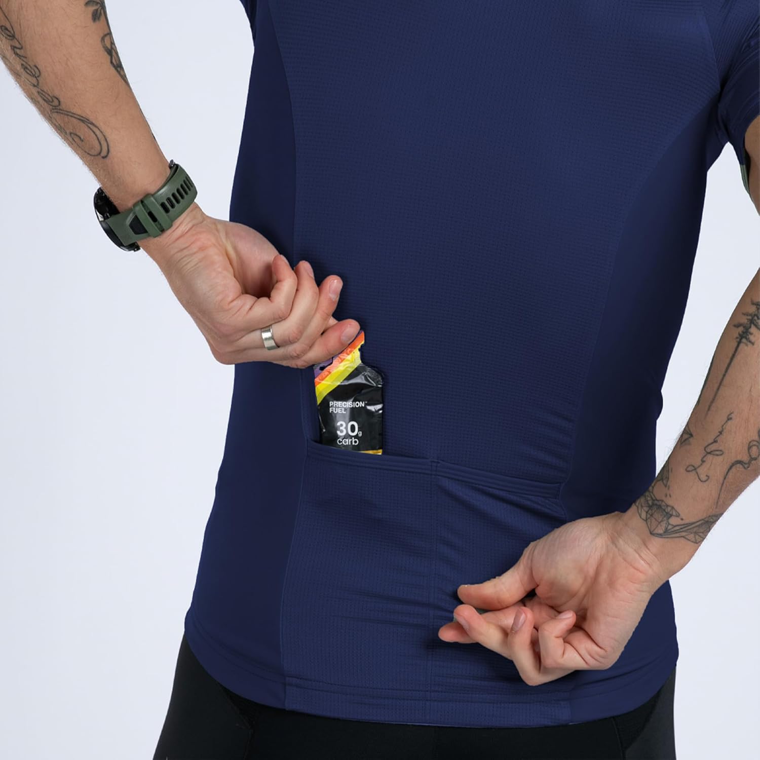 Zoot Men’s Core Tri Aero Jersey, Lightweight, Moisture-Wicking Triathlon Full Zip Top with Storage & UPF 50+ Protection