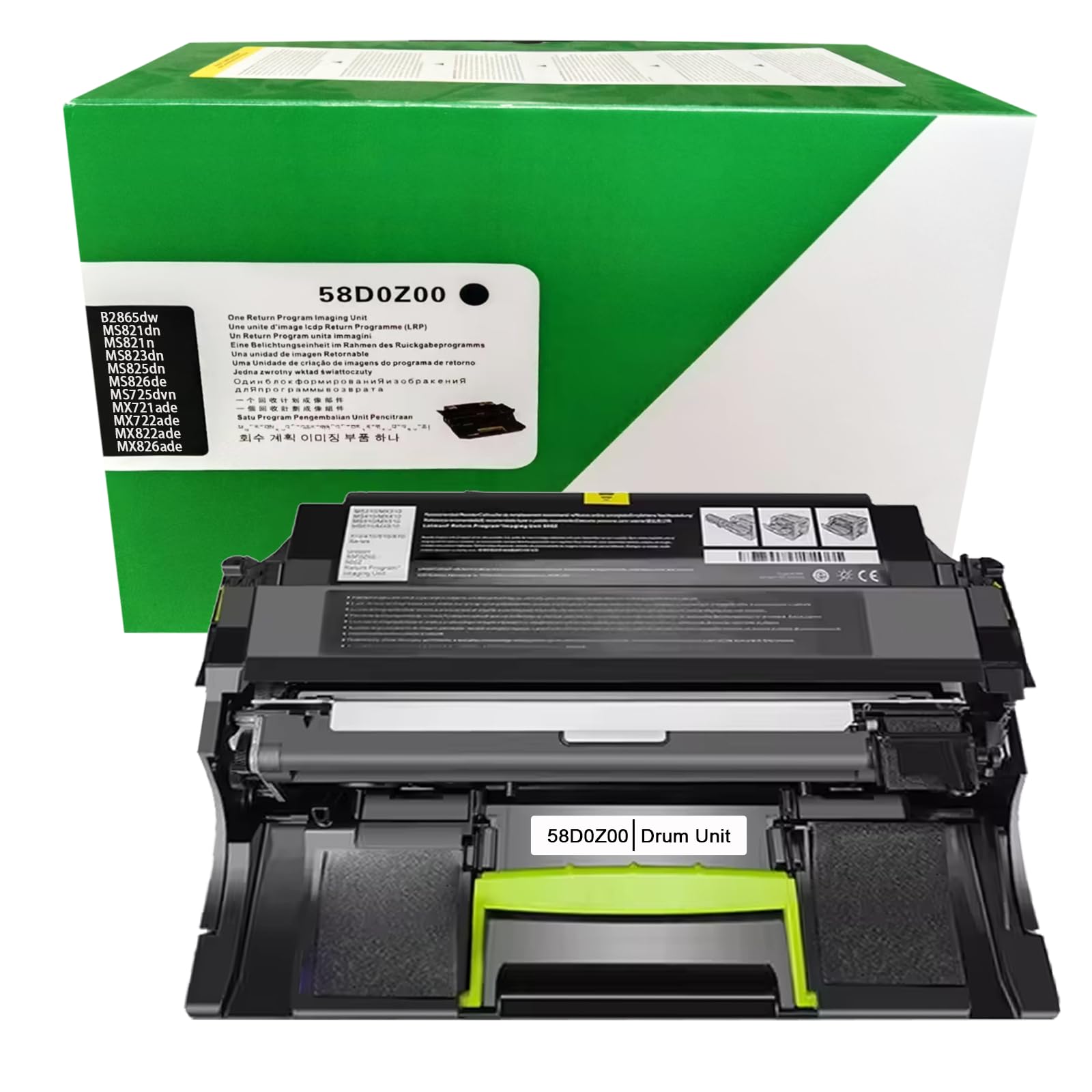 HOIEAYTON 58D0Z00 Imaging Unit Compatible with Lex Mark 58D0Z00 Drum Unit for B2865dw MS821dn MS821n MS823dn MS825dn MS826de MS725dvn MX721ade