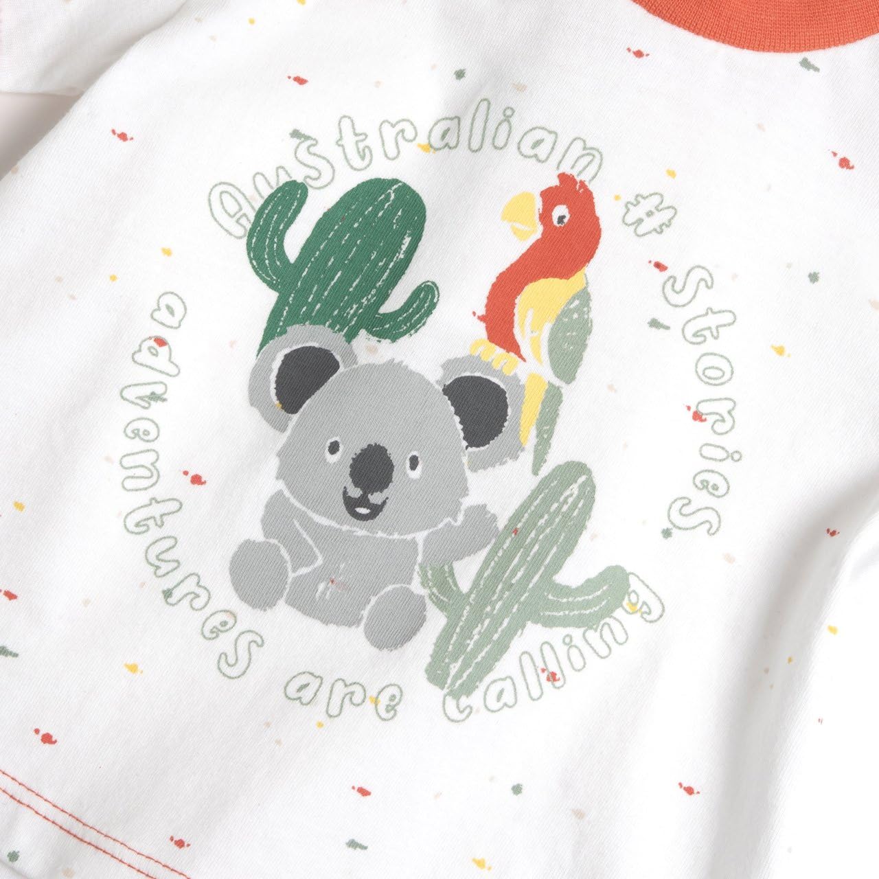Chicco, T-Shirt für Neugeborene mit niedlichem Koala, Weiß