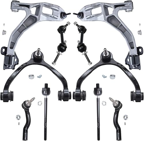 Detroit Axle - Kit de suspensión frontal de 10 piezas para Ford Crown Victoria Mercury Grand Marquis Marauder Lincoln Town Car, 4 brazos de control