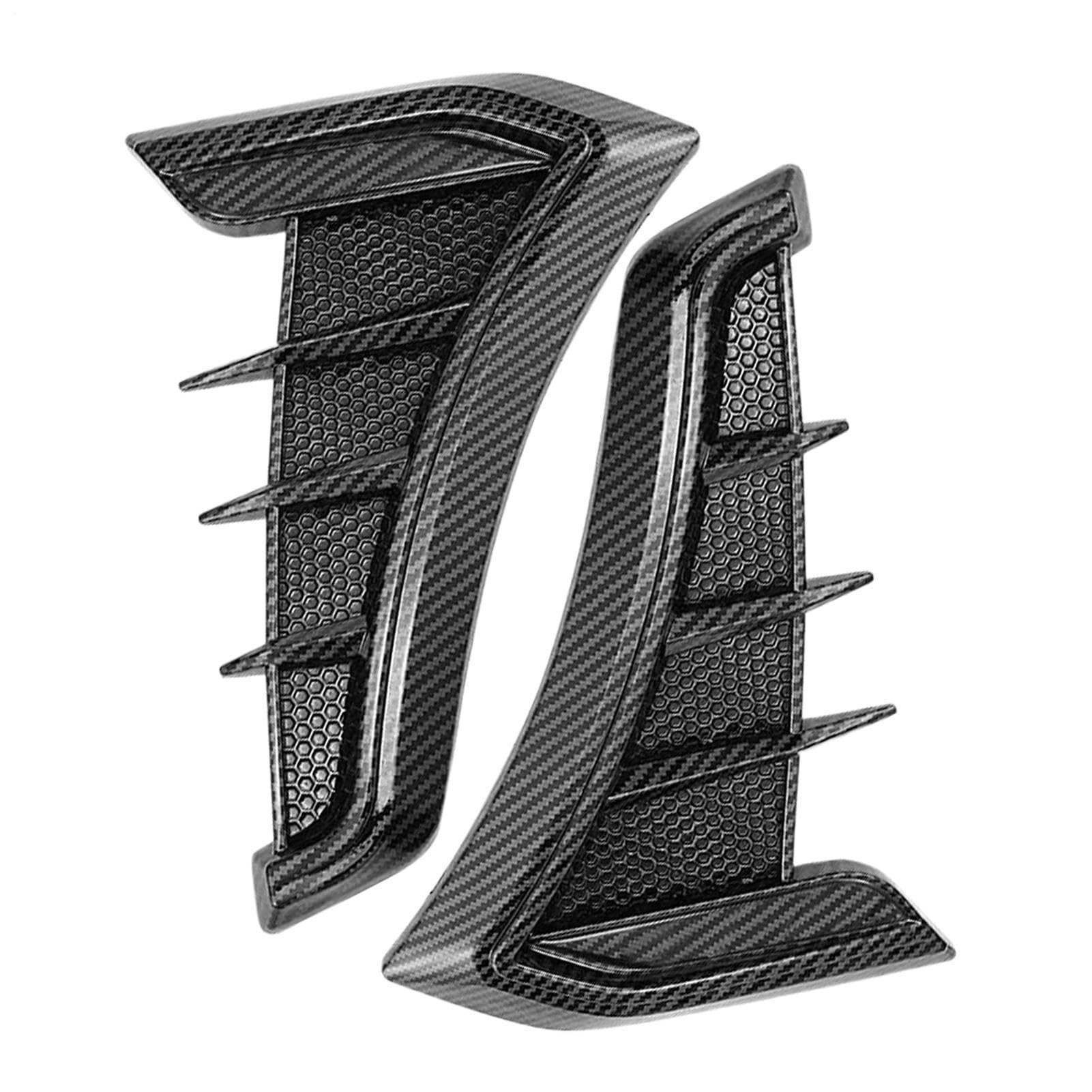 Sportivo per rivestimento esterno, adesivo rimovibile in ABS per le prese d'aria laterali, grafica decorativa per auto, impermeabile, adesivo universale per carrozzeria