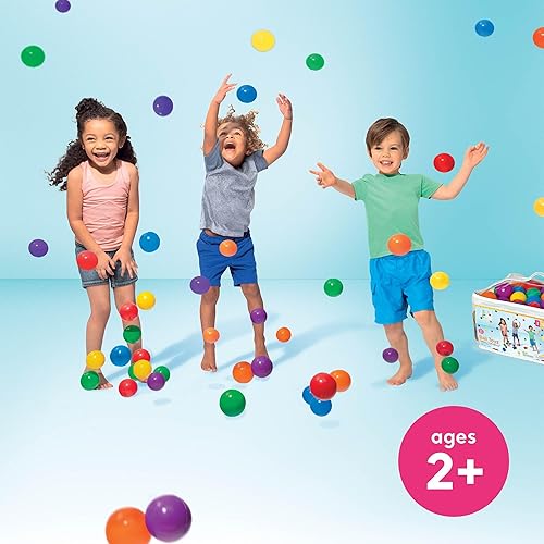Miniatura 6 de Intex Jump-O-Lene inflable para interiores y exteriores para niños, castillo, casa de pelotas y pequeño plástico multicolor divertido Ballz