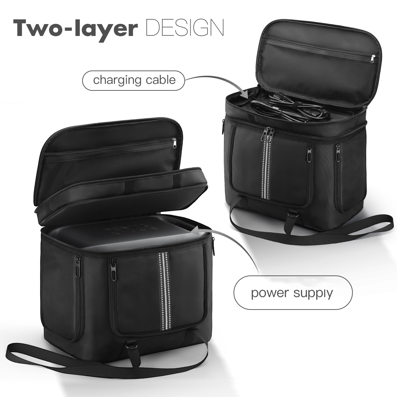 Borsa da trasporto compatibile con Anker SOLIX C1000 Power Station portatile, custodia da viaggio custodia protettiva per accessori generatori solari C1000