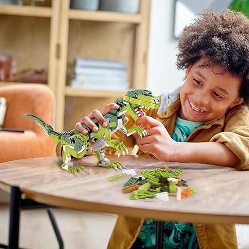 Miniatura 4 de SIENON Creator Velociraptor Juego de juguetes de construcción de dinosaurios, Dinosaur Park World Dominion Raptor, modelo de juguete con mandíbula