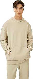 سويت شيرت للرجال من ديفاكتو بقصة مريحة وغطاء للرأس وكم طويل موديل B4446AX