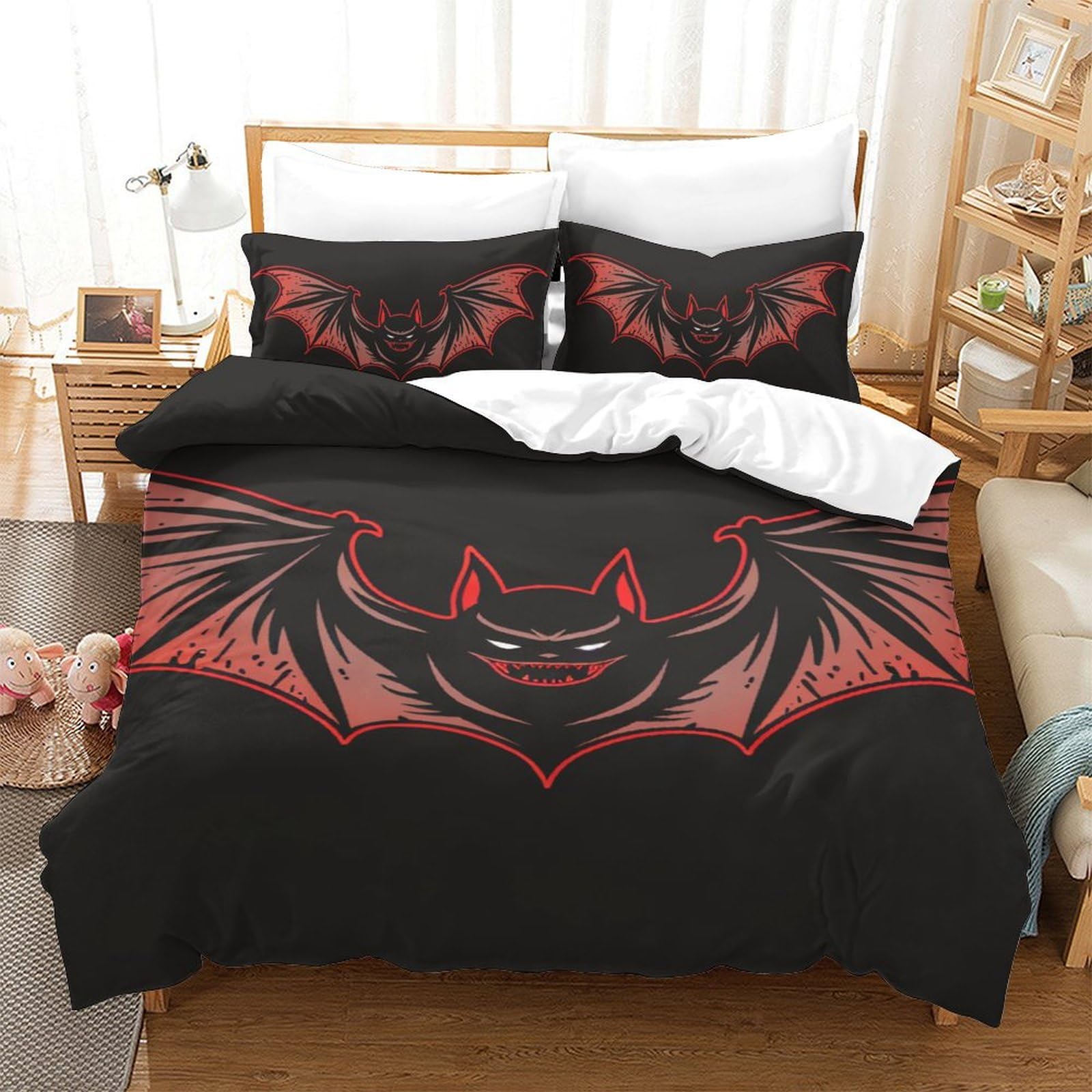 Housse de couette chauve-souris 3D pour transformer la chambre d'enfant en un cocon ludique