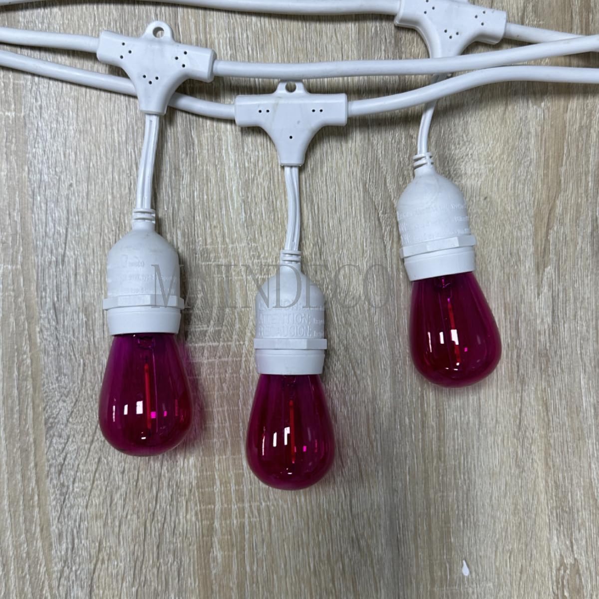S14 Replacement LED Bulbs,E26 Base,for Outdoor String Light,15 Pack Clear Purple
