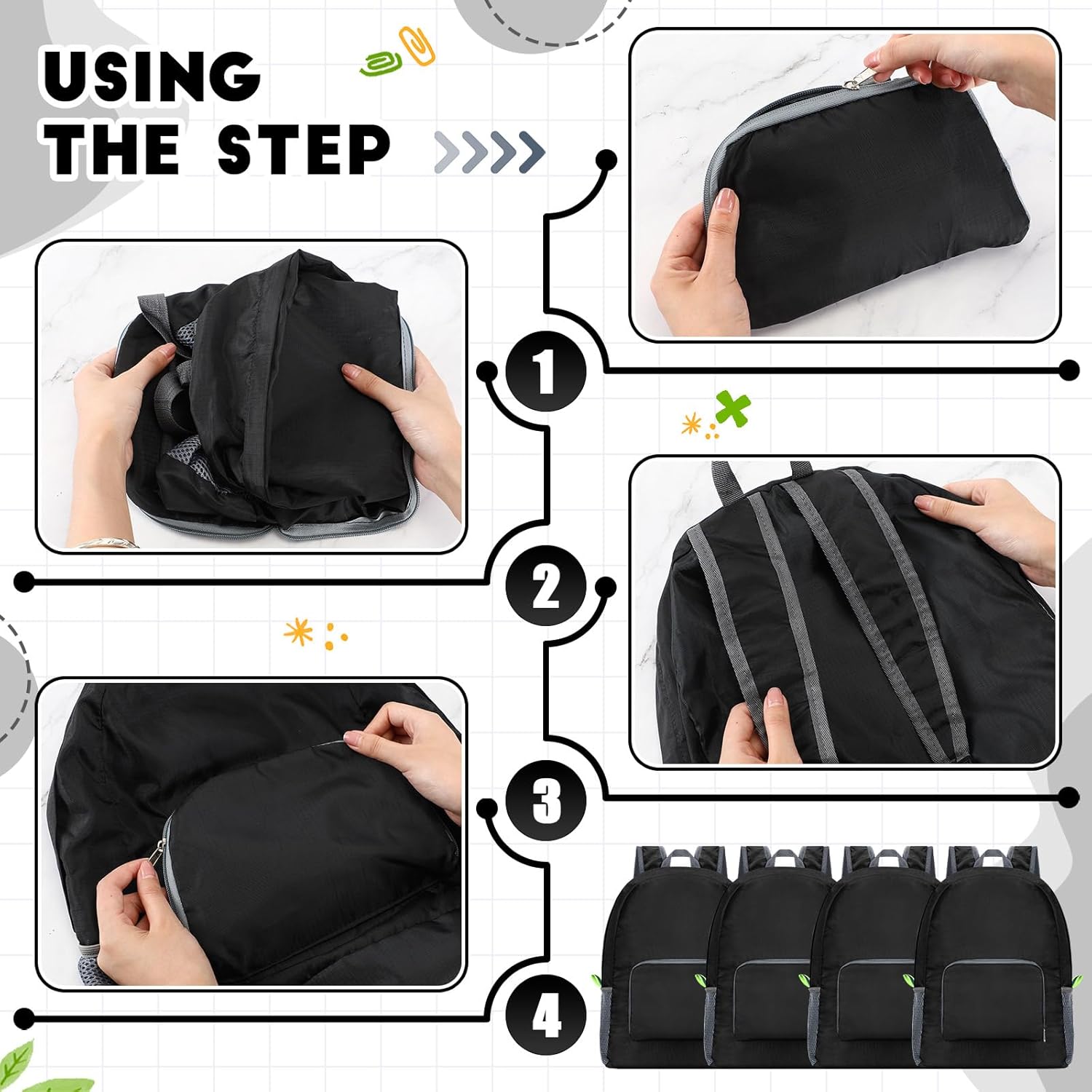 Eccliy 50 Pack Backpacks in Bulk 17 Inches Wholesale Back Pack Basic Backpack for adult Lightweight Outdoor Travel Bookbags(Black)