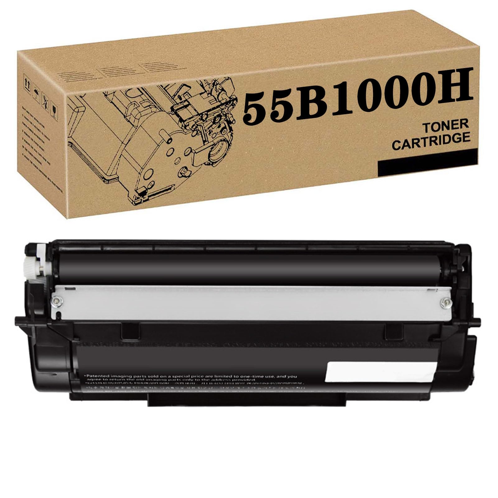 PuCio Cartuccia Toner Ad Alta capacità 55B1000H Compatibile per Lexmark MS331DN MS431DN MS431DW MX331ADN MX431ADN MX431ADW MX432ADWE PINTERS 1 Pack