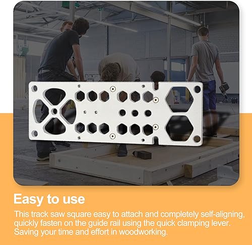 Miniatura 5 de Compatible con Festool y Makita, riel guía de 10.236in, ángulo recto, sierra, guía de riel de guía de ángulo de parada de ángulo recto, accesorios