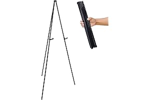 U.S. Art Supply 63" Heavy-Duty Foldable Poster Stand