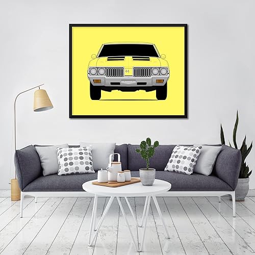 Miniatura 4 de CUSTOMIZABLE COLOR Oldsmobile 442 W30 (1969-1972) Inspired Poster Print Wall Art Decor Handmade (Unframed)