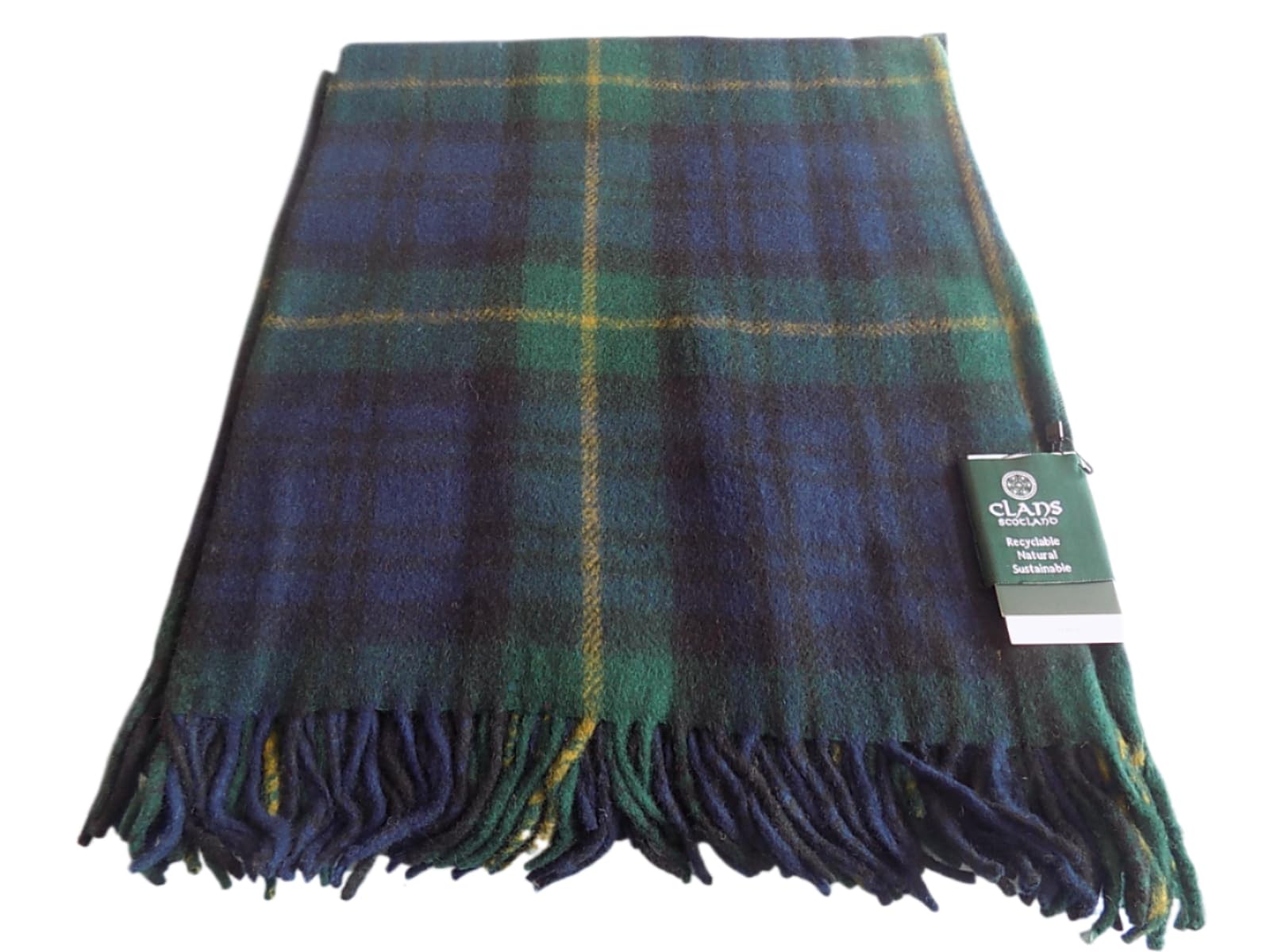 Clans Scotland Wool Blend Tartan Blanket/Throw Gordon Tartan
