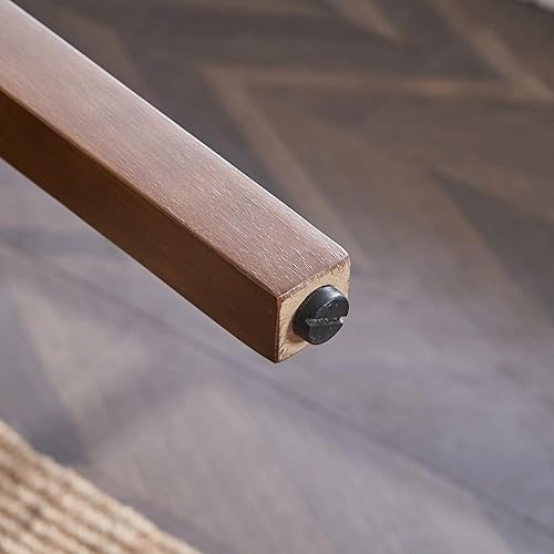 Miniatura 6 de Juego de 4 sillas de comedor Parsons tapizadas con ribete de clavos y patas de madera maciza resistentes, color gris