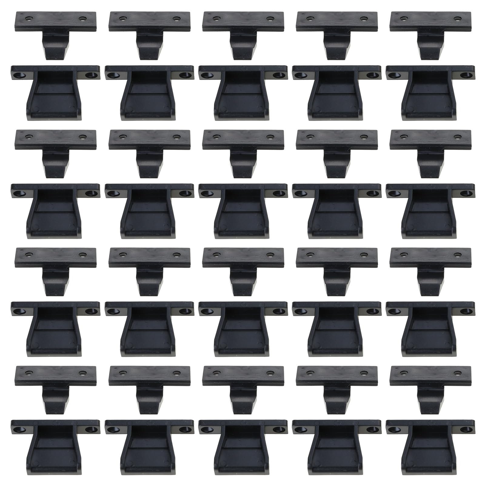 20Pcs Push In Plinth Panel Furniture Connectors Bracket Press Fit Panel Clip For Kitchen Cabinets Wardrobe Bed Table