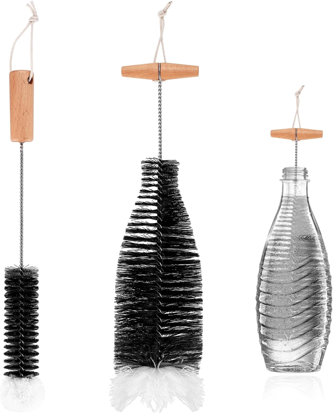 Spinel Soda Flaschenbürste - Für Sodastream, Brita, Philips & Mehr, Kratzfrei Reinigen