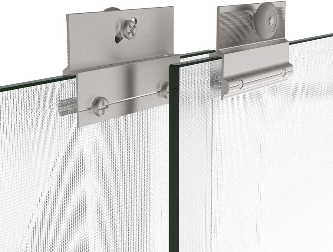 Best Deal 🛒 ELEGANT 58.5-60'' W x 72'' H Bypass Shower Door, Double Sliding Shower Glass Door, Semi-Frameless Shower Door with 1/4'' Frosted Glass, Brushed Nickel Finish