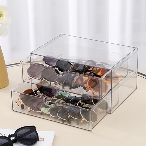 Miniatura 7 de Organizadores y accesorios de escritorio transparentes, organizador de cajones de plástico para suministros de oficina en casa, rotulador,