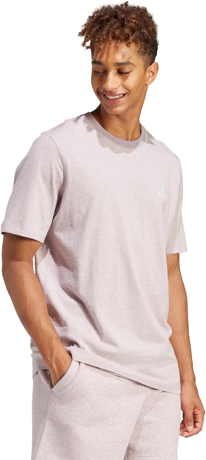 Adidas Mens Seasonal Essentials Melange T-Shirt - Image 6