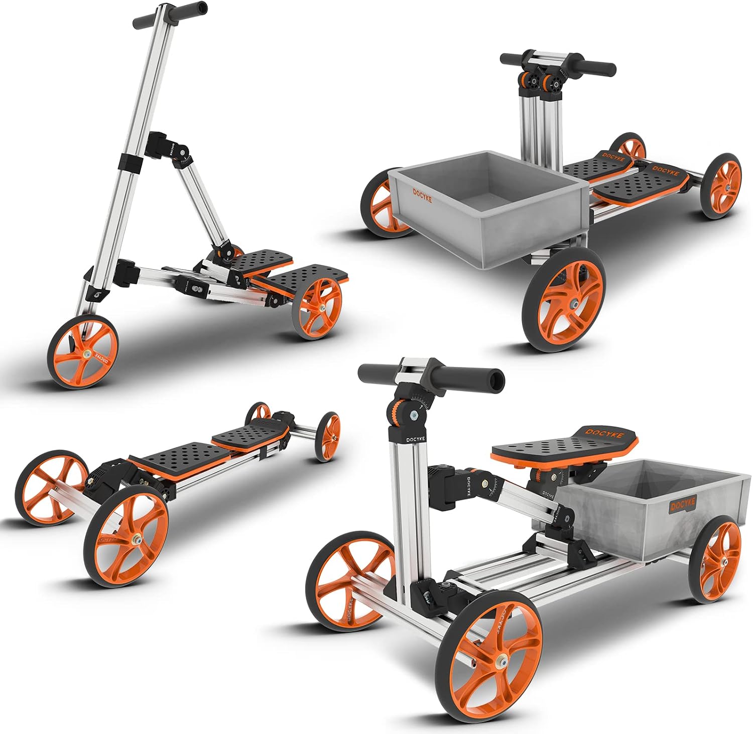 Constructible Kit 40 in 1 Kids Balance Bike Cart No Pedals Toys for 1 to 8 Year Old Engineering Building Kit Kids Sit/Stand Scooter Most Popular M-Kit (Not Electric)