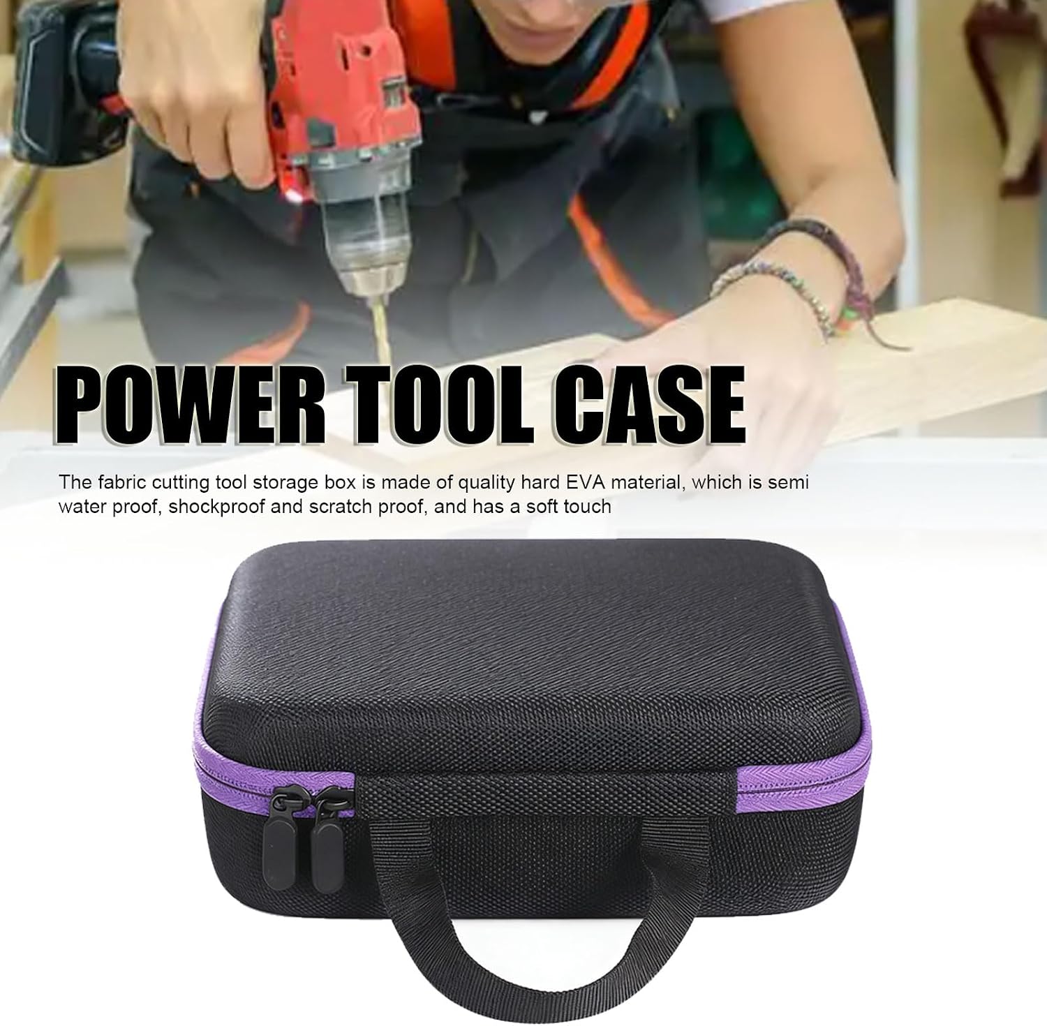 Cordless Electric Scissors Case Cutting Tools Storage Organizer Fabric Cutter Holder Bag for Electric Drill Grinder Power Tool image 2