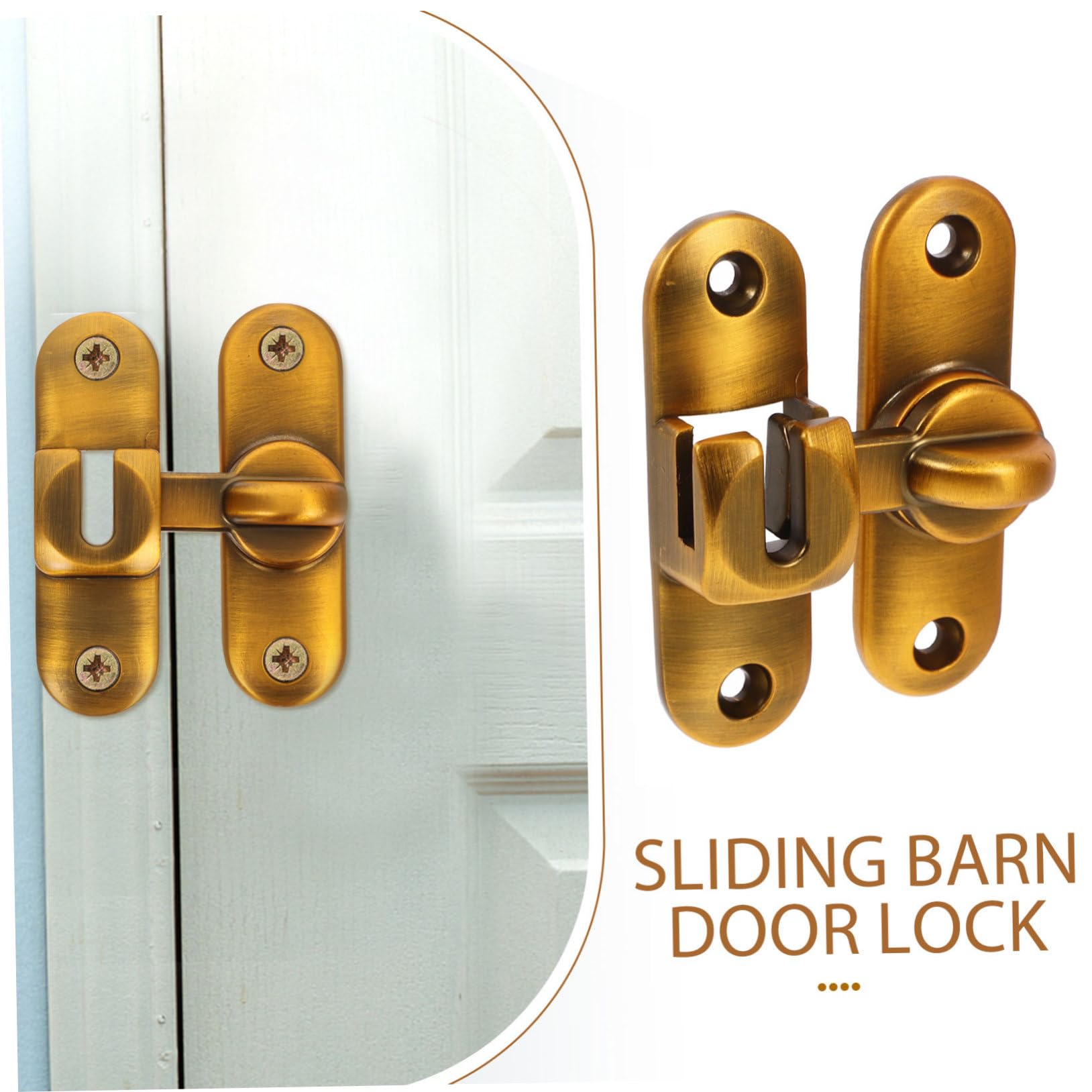 Gadpiparty 5ensembles Loquet De Sécurité Acier Inoxydable Pour Porte Coulissante Latch Résistant Pour Bâtiments Salles De Bain Et Plus