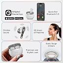 pTron Bassbuds Astra in-Ear TWS Earbuds w/Stereo Sound, 50Hrs Playtime, Stereo Calls, Custom EQ, Mobile App, BTv5.3 Headphones, Touch Control, Voice Assistant, Type C Charging & IPX4 (White) gallery image